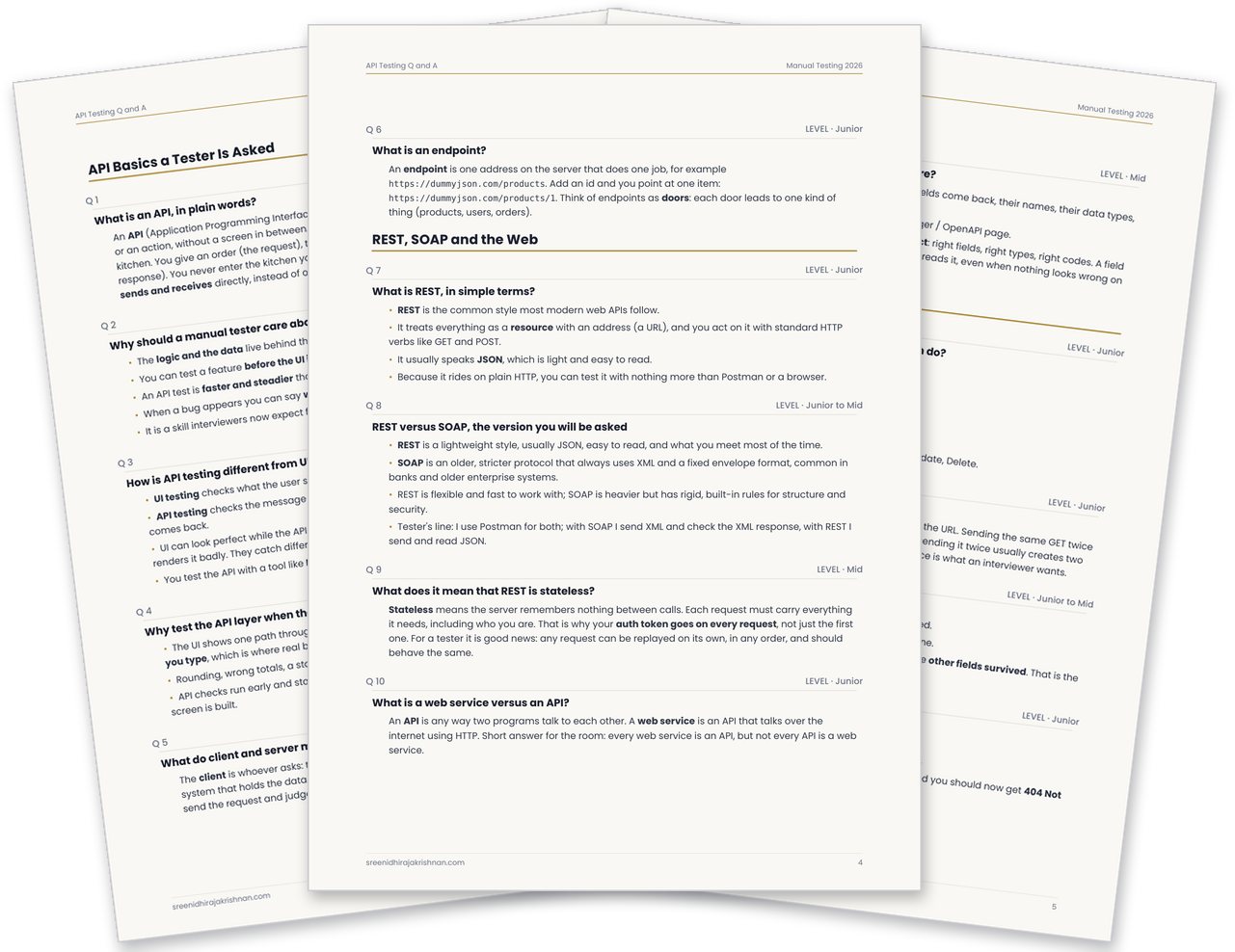 5. API Testing Q&A, the document