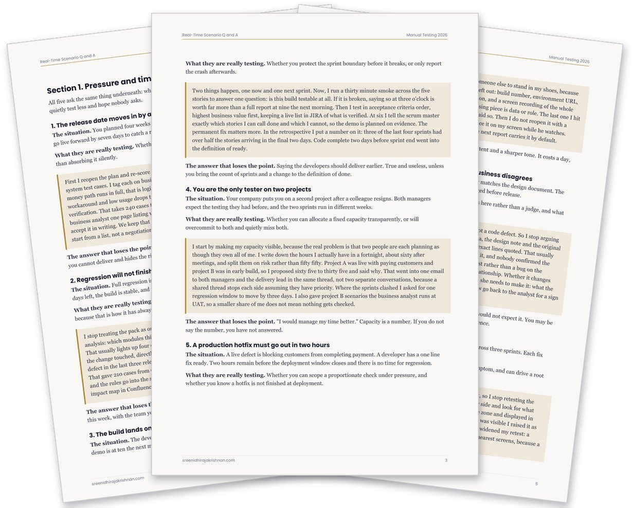 4. Real-Time Scenarios Q&A, the document